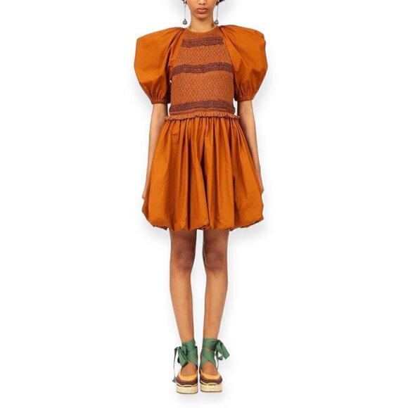 Ulla Johnson Kali Smock Bodice‎ Cotton Bubble Dress,  Size 4,  New with tag - Picture 16 of 16